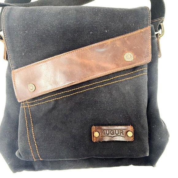 Augur Messenger Bag Canvas Shoulder Crossbody Commuter Urban Utility Minimalist - Picture 2 of 12